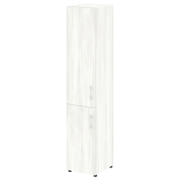 Шкаф высокий узкий левый (1 низкий фасад ЛДСП + 1 средний фасад ЛДСП) Yalta LT.SU-1.3 L/R снежная патина